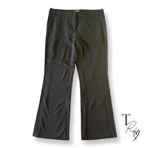 Laundry by Shelli Segal Black Stretch Knit Dress Pants Trousers Size M